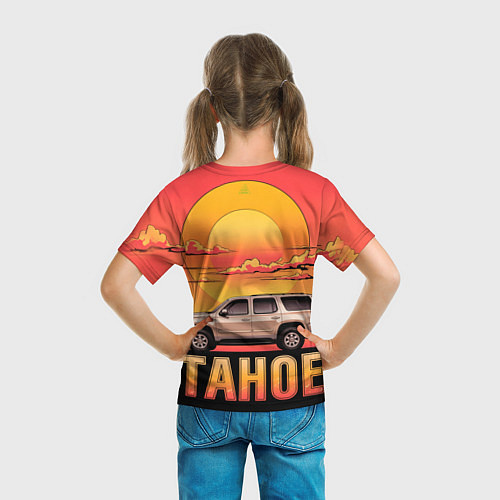 Детская футболка Tahoe на закате джип / 3D-принт – фото 6