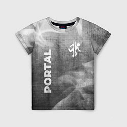 Футболка детская Portal - grey gradient вертикально, цвет: 3D-принт