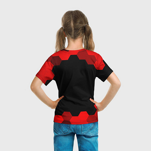 Детская футболка Infiniti - red gradient / 3D-принт – фото 6