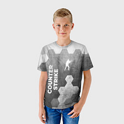 Футболка детская Counter Strike - grey gradient вертикально, цвет: 3D-принт — фото 2