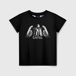Футболка детская Castiel - supernatural, цвет: 3D-принт