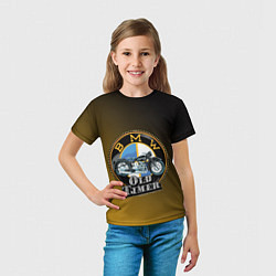 Футболка детская Ретро мотоцикл BMW, цвет: 3D-принт — фото 2