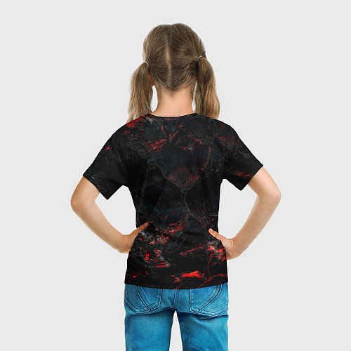 Детская футболка ACDC логотип из огня / 3D-принт – фото 6