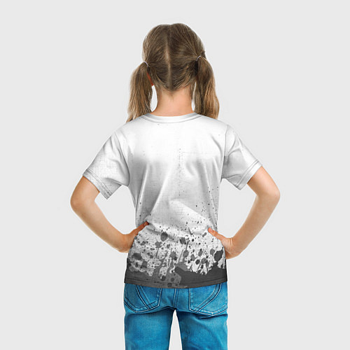 Детская футболка Infiniti - white gradient посередине / 3D-принт – фото 6