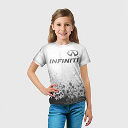 Футболка детская Infiniti - white gradient посередине, цвет: 3D-принт — фото 2