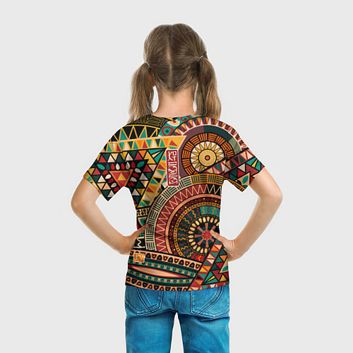 Детская футболка Кот самурай - Айко / 3D-принт – фото 6