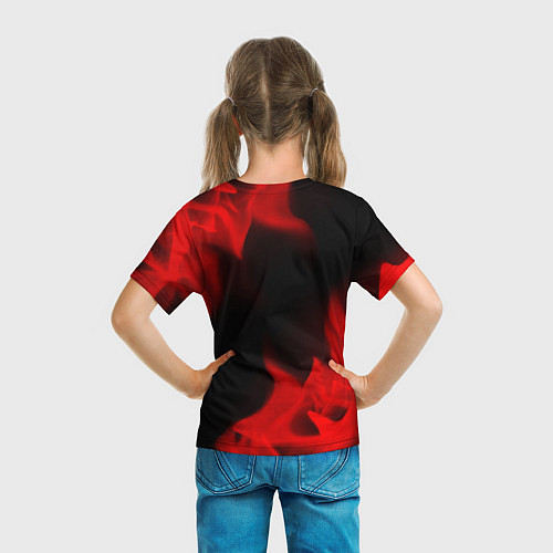 Детская футболка Mini - red gradient / 3D-принт – фото 6