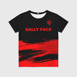 Футболка детская Sally Face - red gradient посередине, цвет: 3D-принт