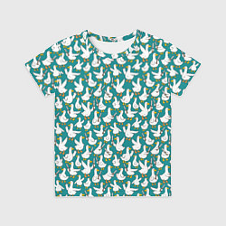 Детская футболка Злой гусь узор