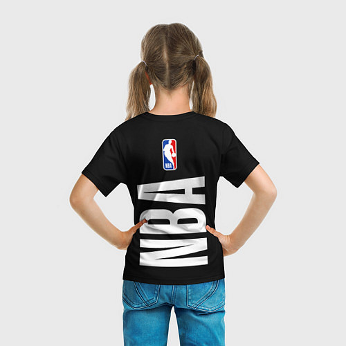 Детская футболка Atlanta Hawks black / 3D-принт – фото 6