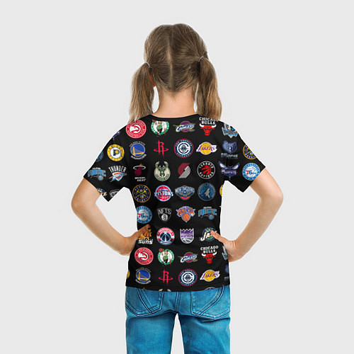 Детская футболка Команды НХЛ на черном фоне / 3D-принт – фото 6