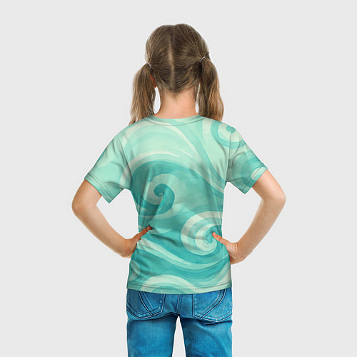 Детская футболка Astro винтажный логотип с цветами / 3D-принт – фото 6