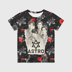 Футболка детская Astro стиль - рисунок карандашом, цвет: 3D-принт