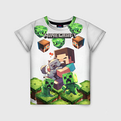 Футболка детская World of minecraft, цвет: 3D-принт