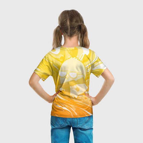 Детская футболка Курица и автомат / 3D-принт – фото 6