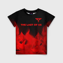 Футболка детская The Last Of Us - red gradient посередине, цвет: 3D-принт