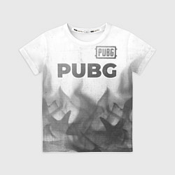 Футболка детская PUBG - white gradient посередине, цвет: 3D-принт