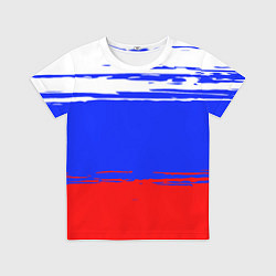 Футболка детская Патриот - флаг, цвет: 3D-принт