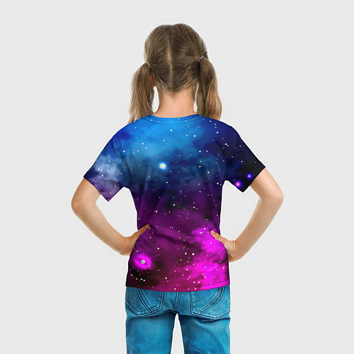 Детская футболка Monster energy neon space / 3D-принт – фото 6