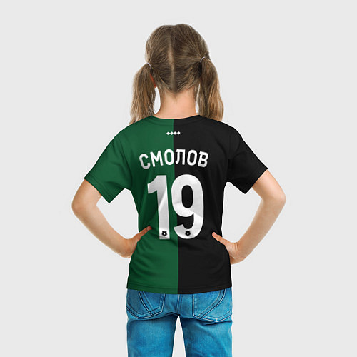Детская футболка Смолов - ФК Краснодар / 3D-принт – фото 6