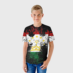 Футболка детская Таджикистан, цвет: 3D-принт — фото 2