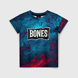 Футболка детская Логотип Bones, цвет: 3D-принт
