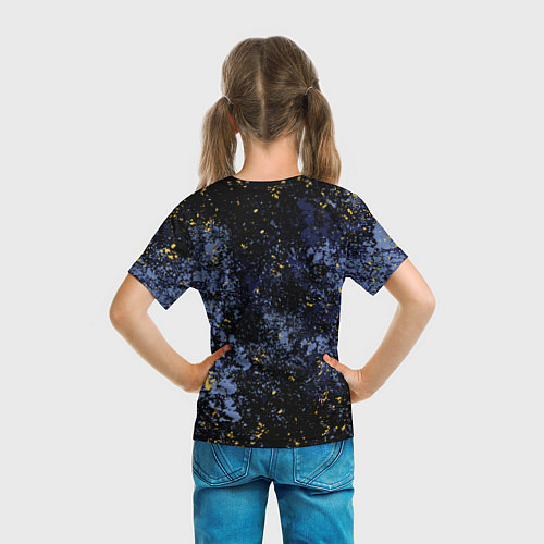 Детская футболка Мемфис Гриззлис - цветовой хаос / 3D-принт – фото 6