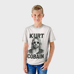 Футболка детская Kurt Cobain - grunge-art, цвет: 3D-принт — фото 2