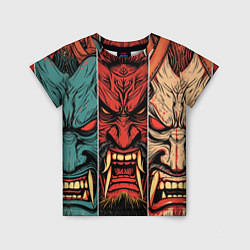 Футболка детская Demons Oni - neuroart, цвет: 3D-принт