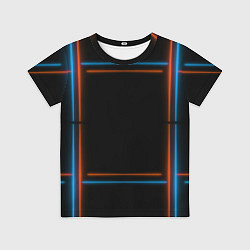 Футболка детская Neon black red blue, цвет: 3D-принт