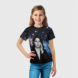 Футболка детская Lana Del Rey в костюме, цвет: 3D-принт — фото 2