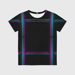 Футболка детская Neon pink light blue, цвет: 3D-принт