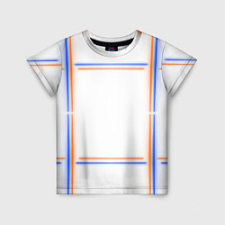 Футболка детская Neon white orange blue, цвет: 3D-принт