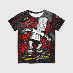 Футболка детская Татуированный барт, цвет: 3D-принт