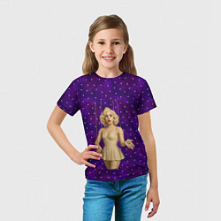 Футболка детская Леди Гага марионетка, цвет: 3D-принт — фото 2