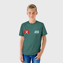 Футболка детская Игра кальмара 456, цвет: 3D-принт — фото 2