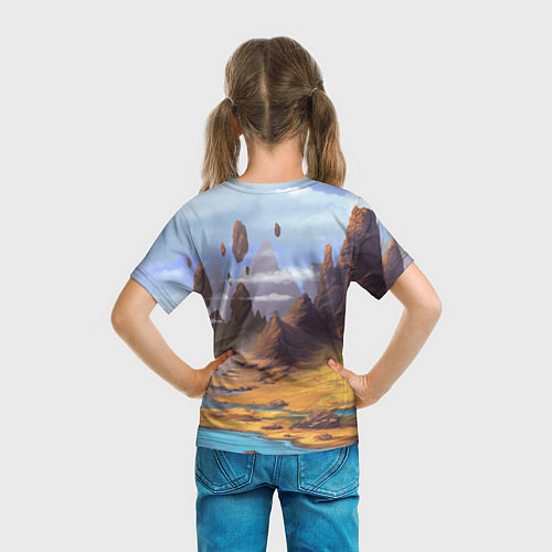 Детская футболка Сиратори Айра злая - Дандадан / 3D-принт – фото 6