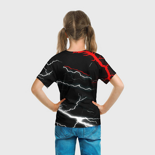Детская футболка Doom шторм текстура / 3D-принт – фото 6