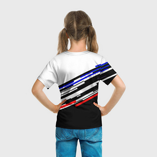 Детская футболка Doom line color / 3D-принт – фото 6