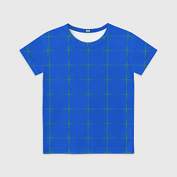 Футболка детская Color blue stripes, цвет: 3D-принт