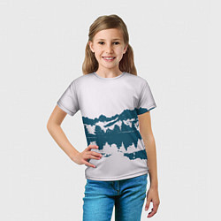 Футболка детская Лес и озеро, цвет: 3D-принт — фото 2