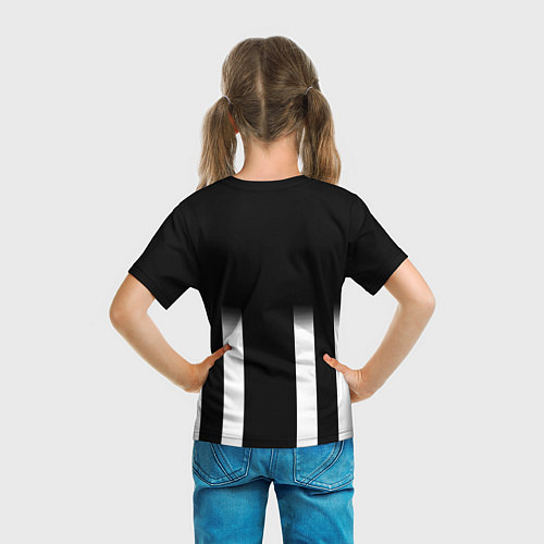 Детская футболка Doom line white / 3D-принт – фото 6