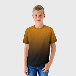 Футболка детская Orange gradient, цвет: 3D-принт — фото 2