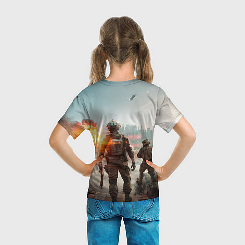 Детская футболка Солдаты из Battlefield 6 / 3D-принт – фото 6