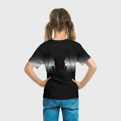 Детская футболка Силуэт Бэтмена - градиент / 3D-принт – фото 6