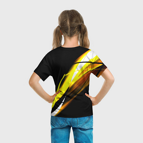 Детская футболка Doom геометрия из полос / 3D-принт – фото 6