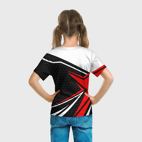 Детская футболка Umbrella - red uniform / 3D-принт – фото 6