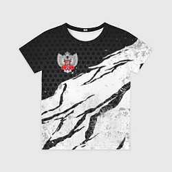 Футболка детская Федерация бокса России - белый затертый, цвет: 3D-принт