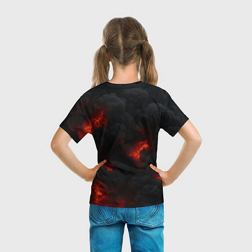 Детская футболка Сашин удар аргумент без слов / 3D-принт – фото 6