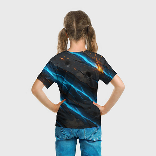 Детская футболка Александр лев по натуре / 3D-принт – фото 6